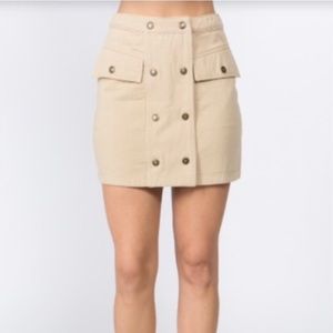 Khaki Skirt - Size Medium